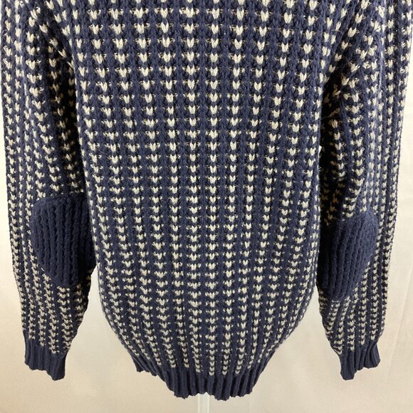 Frederik Anderson Copenhagen Sweater Men's L Blue Gray Cowl Neck Long Sleeve - Picture 12 of 14